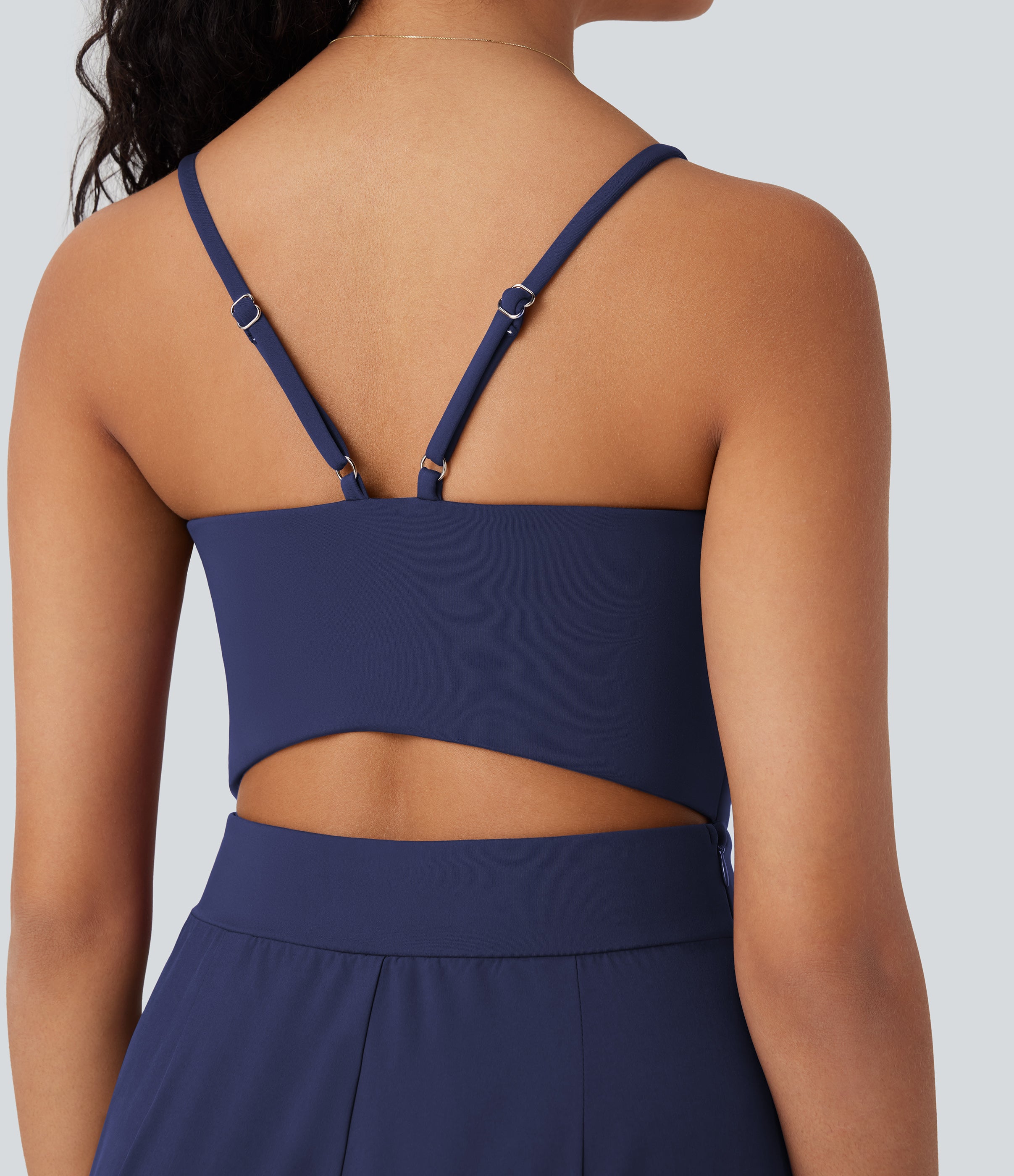 BreezefulTM Wide Leg Quick Dry Casual Slip Jumpsuit with Pockets-Easy Peezy Edition