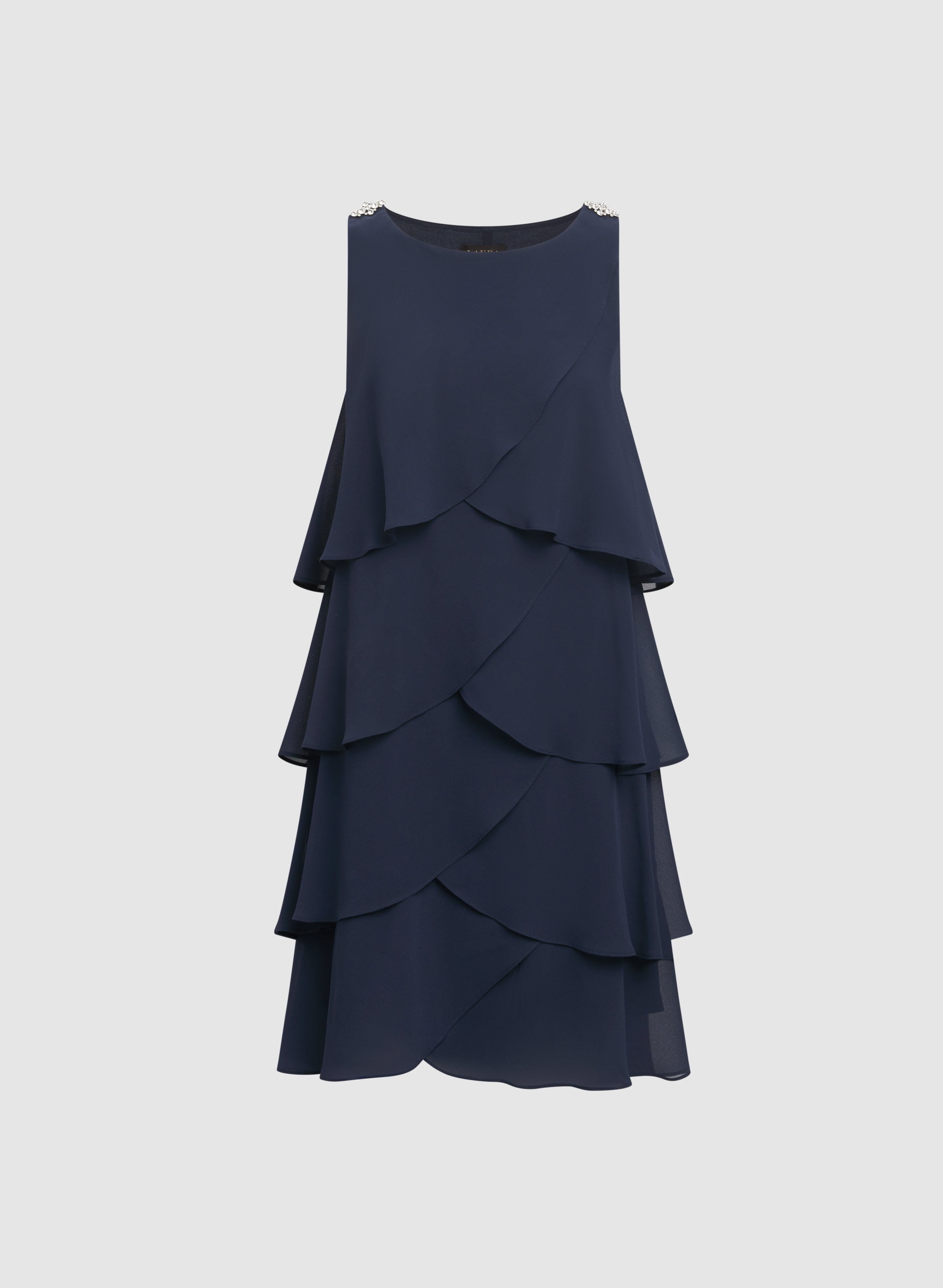 Tiered Chiffon Dress
