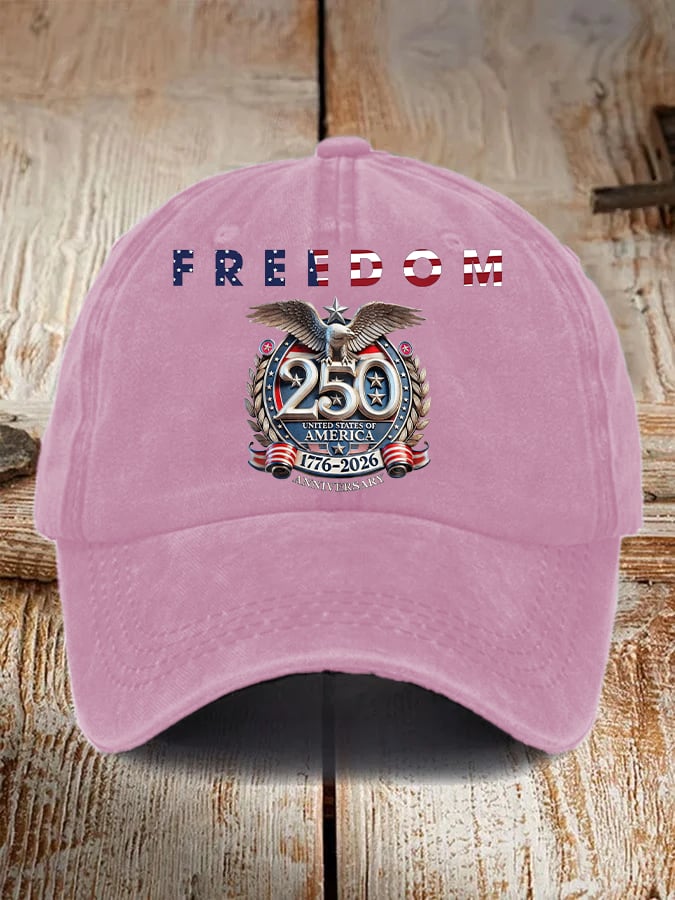 Unisex  American 250th Print  Casual  Hat