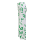 Green Whimsical Illustrated Print Pattern V-Neck Vest Top & Pleated Pants