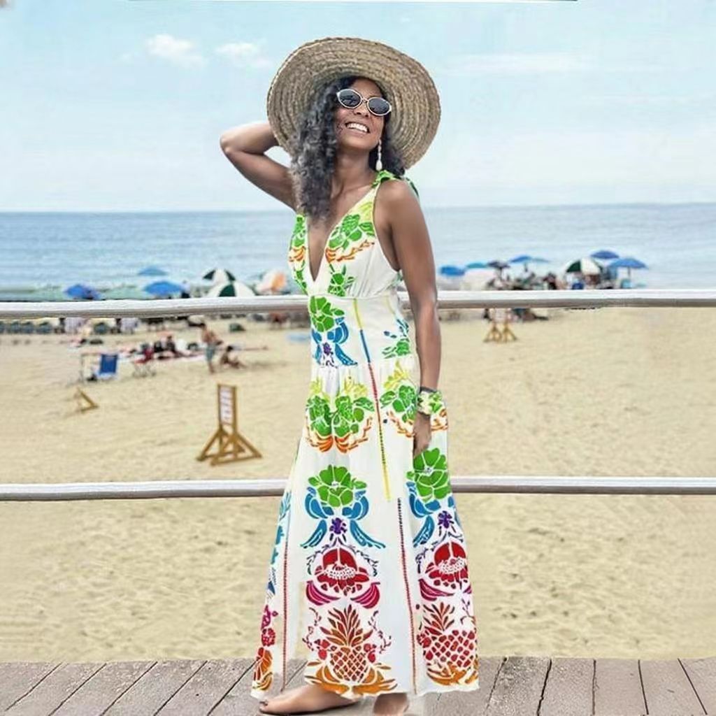 Tropical Graphic One-Piece Swimsuit&Skirt&Pants