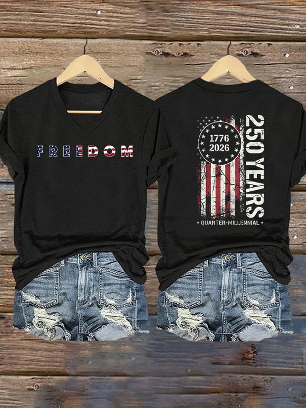 Women's  American 250th Print T-Shirt