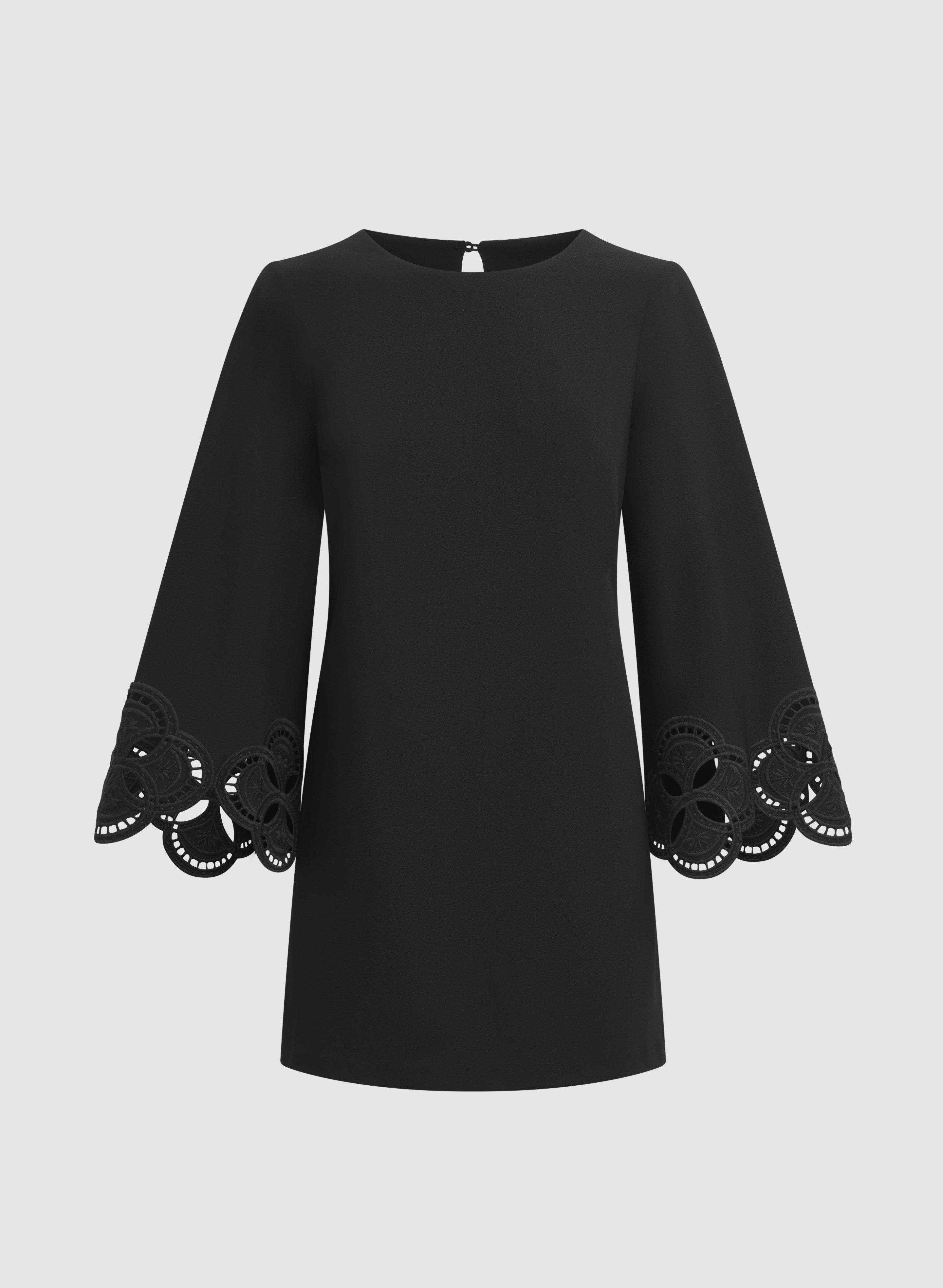 Embroidered Sleeve Dress