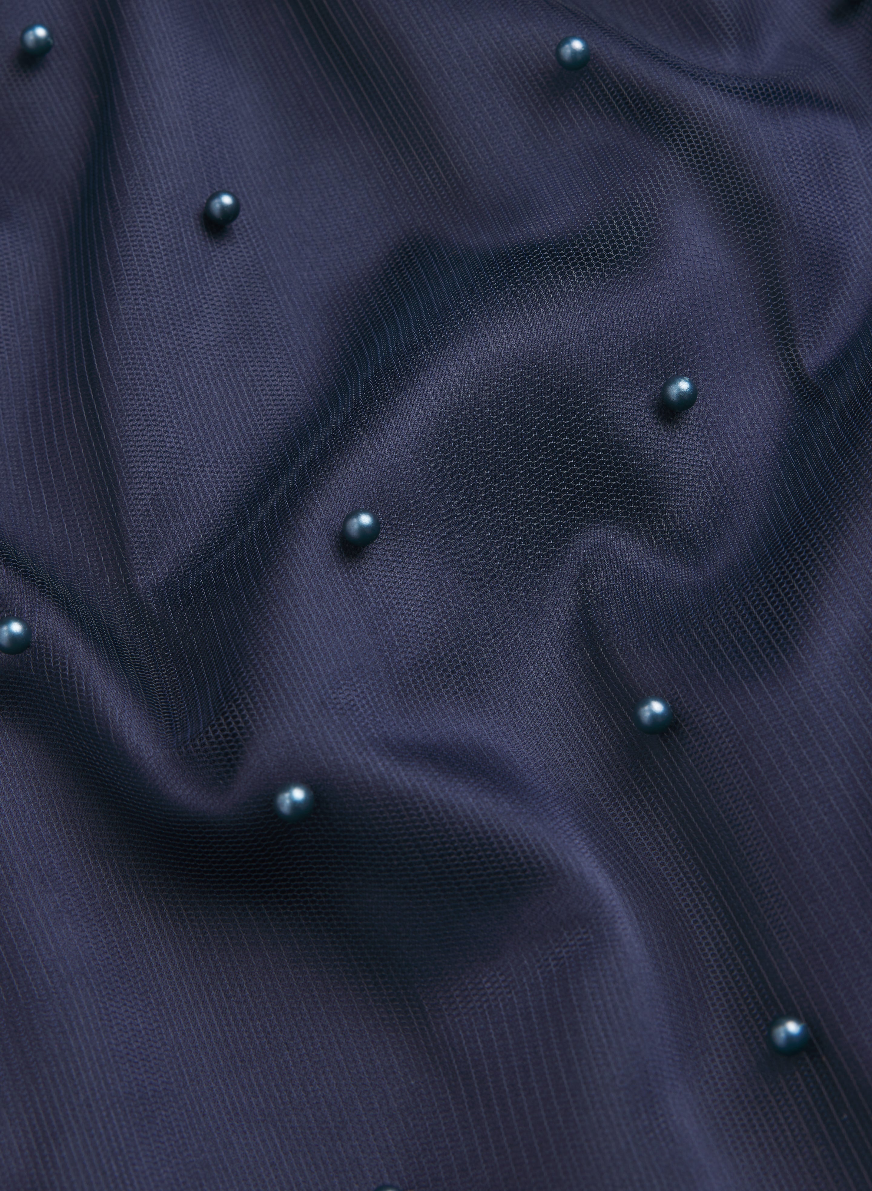 Tonal Pearl Embellished Dress