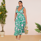 Indigo Chic Ruffled One Piece Swimsuit&Skirt&Pants