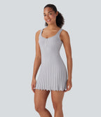 Mini Casual Sweater Tank Dress