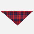 "Family Christmas 2025" Letter Printed Red and Blue Plaid Christmas Matching Pajamas