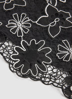 Floral Embroidered Crochet Dress