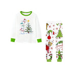 Holiday Family Christmas Pajamas Set With Funny Xmas Character Pattern Design