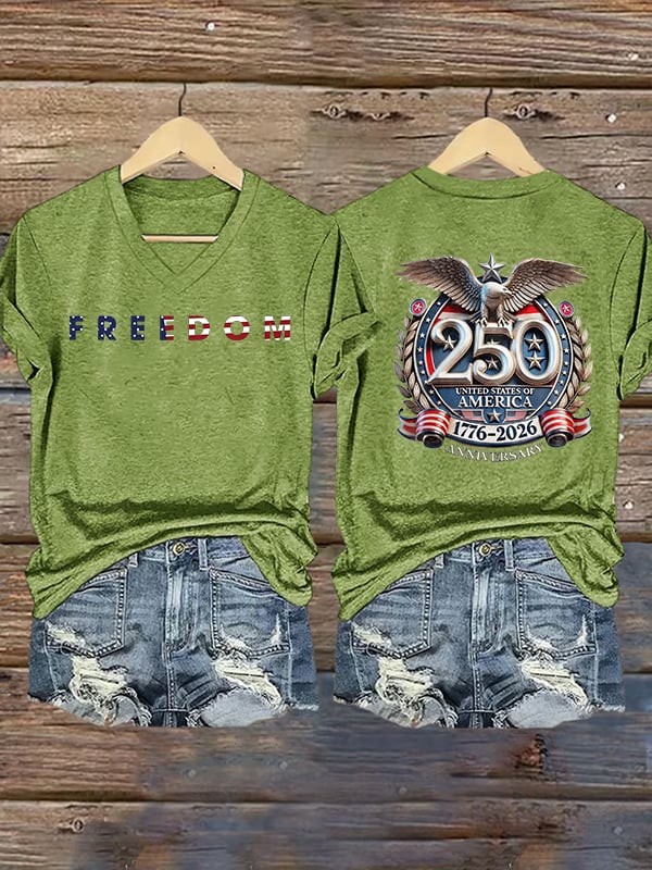 Women's  FREEDOM  Print T-Shirt
