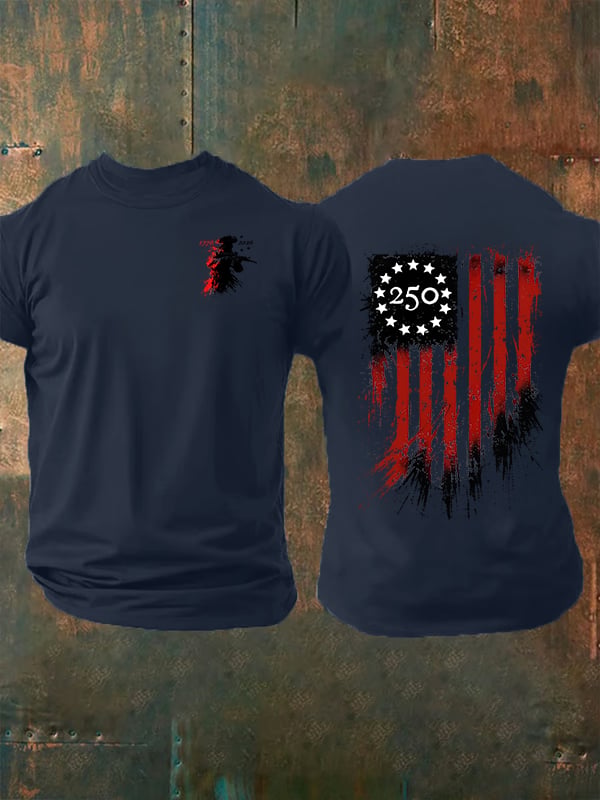 Men's 250 YEARS Round-neck Printed T-Shirt