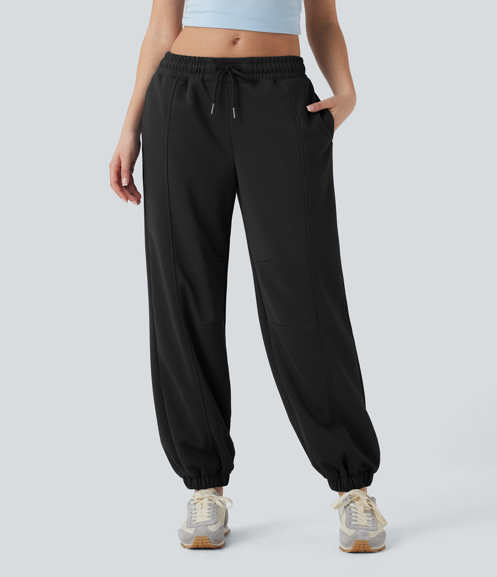 Low Rise Drawstring Casual Joggers with Pockets