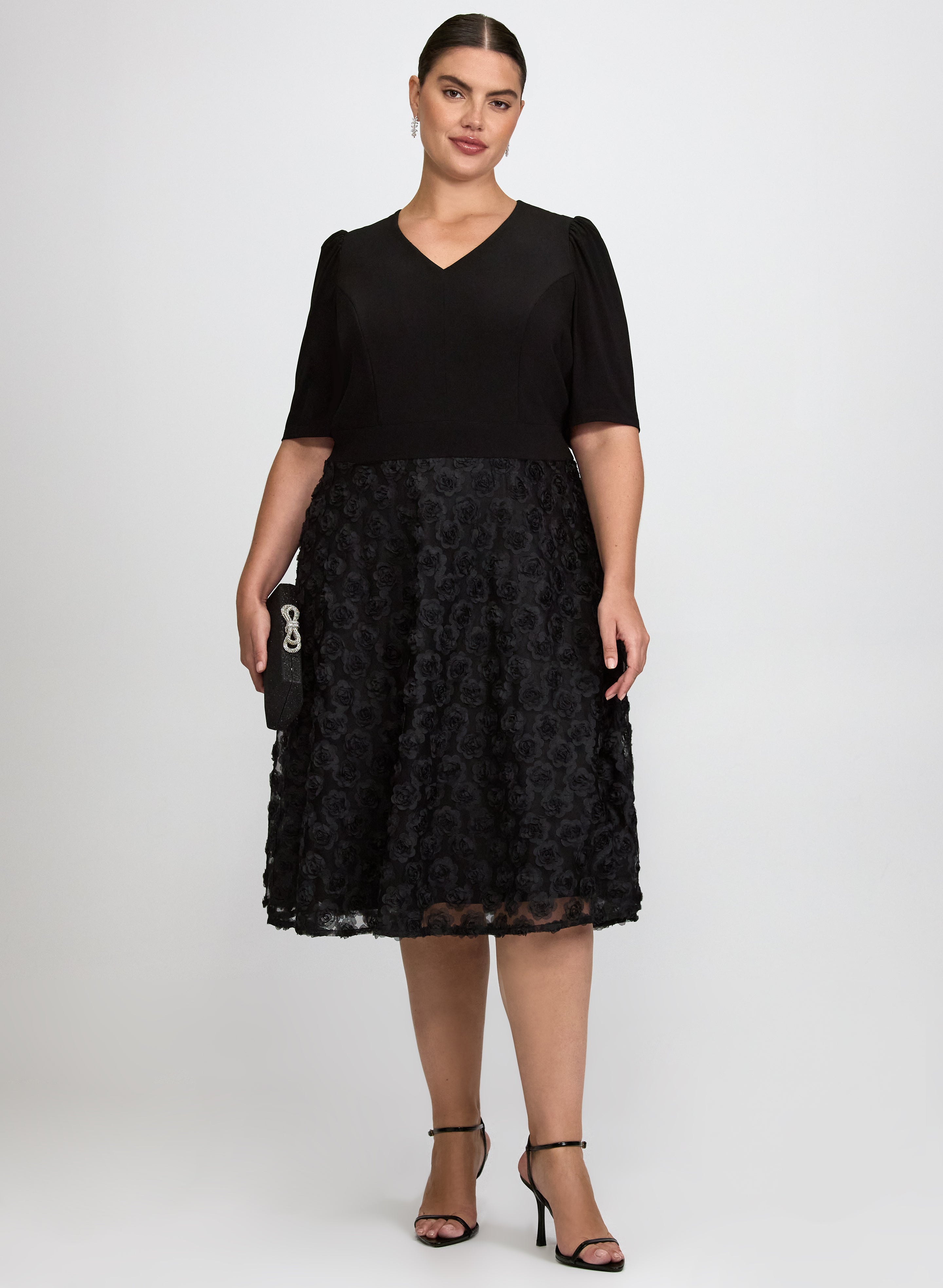 Rose Embroidered Dress