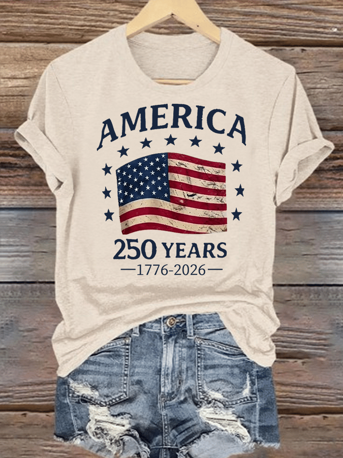 Women's  America 250 Print T-Shirt