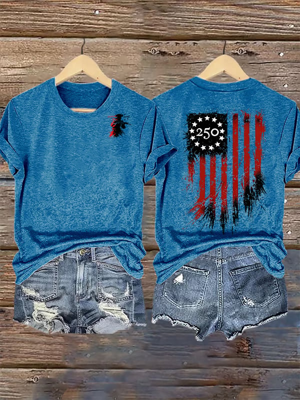 Women's  250 YEARS Round-neck Printed T-Shirt