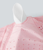 Square Neck Drawstring Eyelet Embroidery Skinny Cropped Casual Top