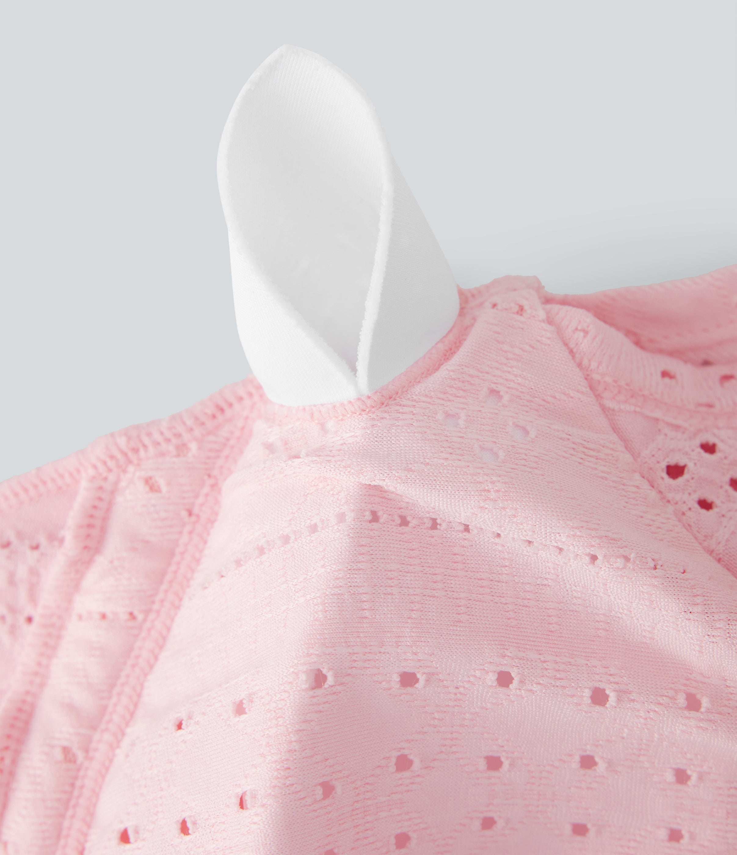 Square Neck Drawstring Eyelet Embroidery Skinny Cropped Casual Top