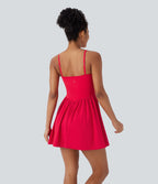 BreezefulTM 2-in-1 Quick Dry Mini Yoga Active Dress with Pockets-Easy Peezy Edition