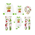 Holiday Family Christmas Pajamas Set With Playful Xmas Character Cartoon Design
