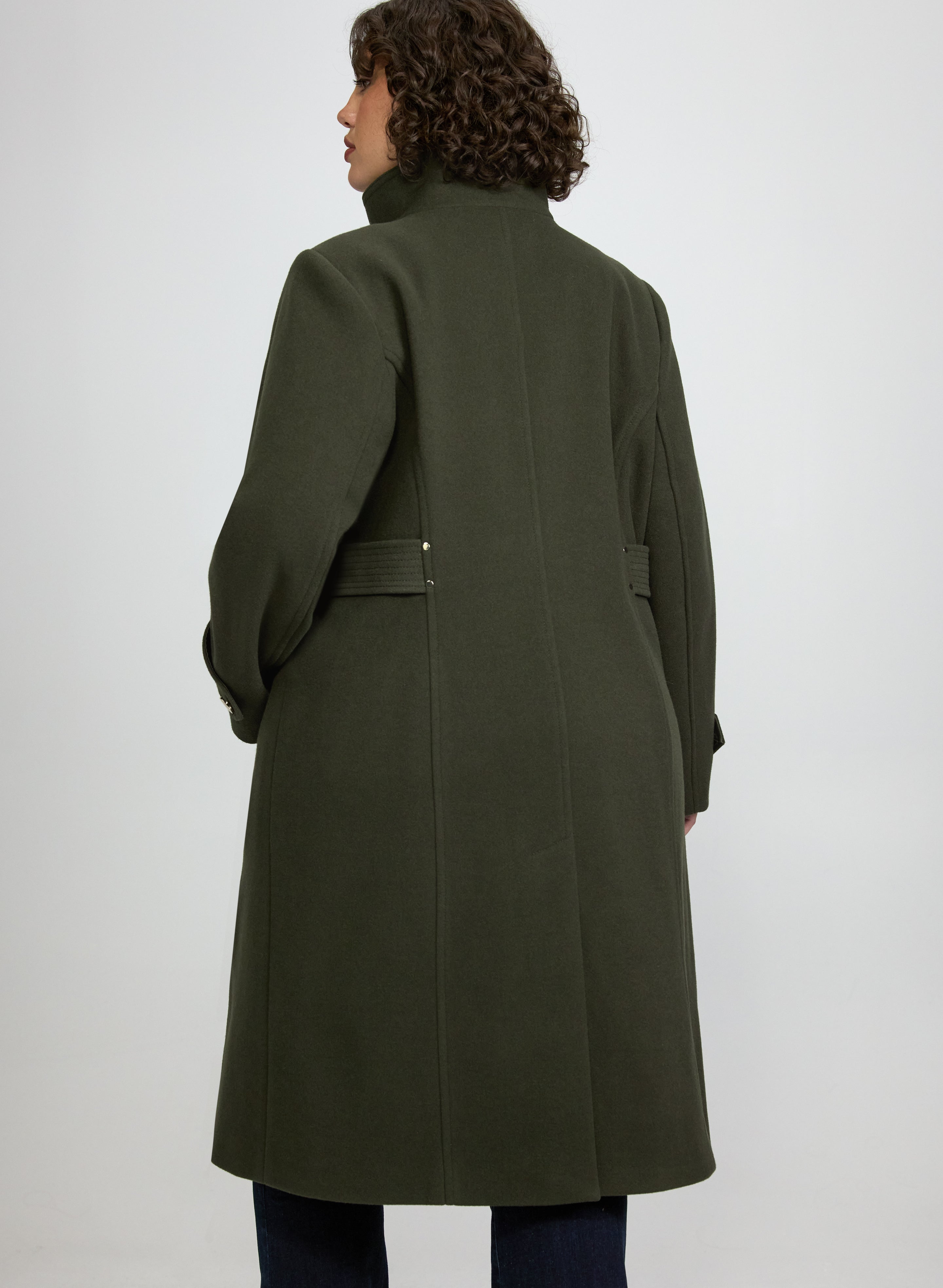 Long Button-Down Coat