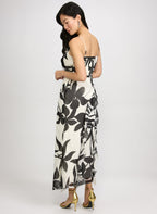 Tropical Waterfall Flounce Dress