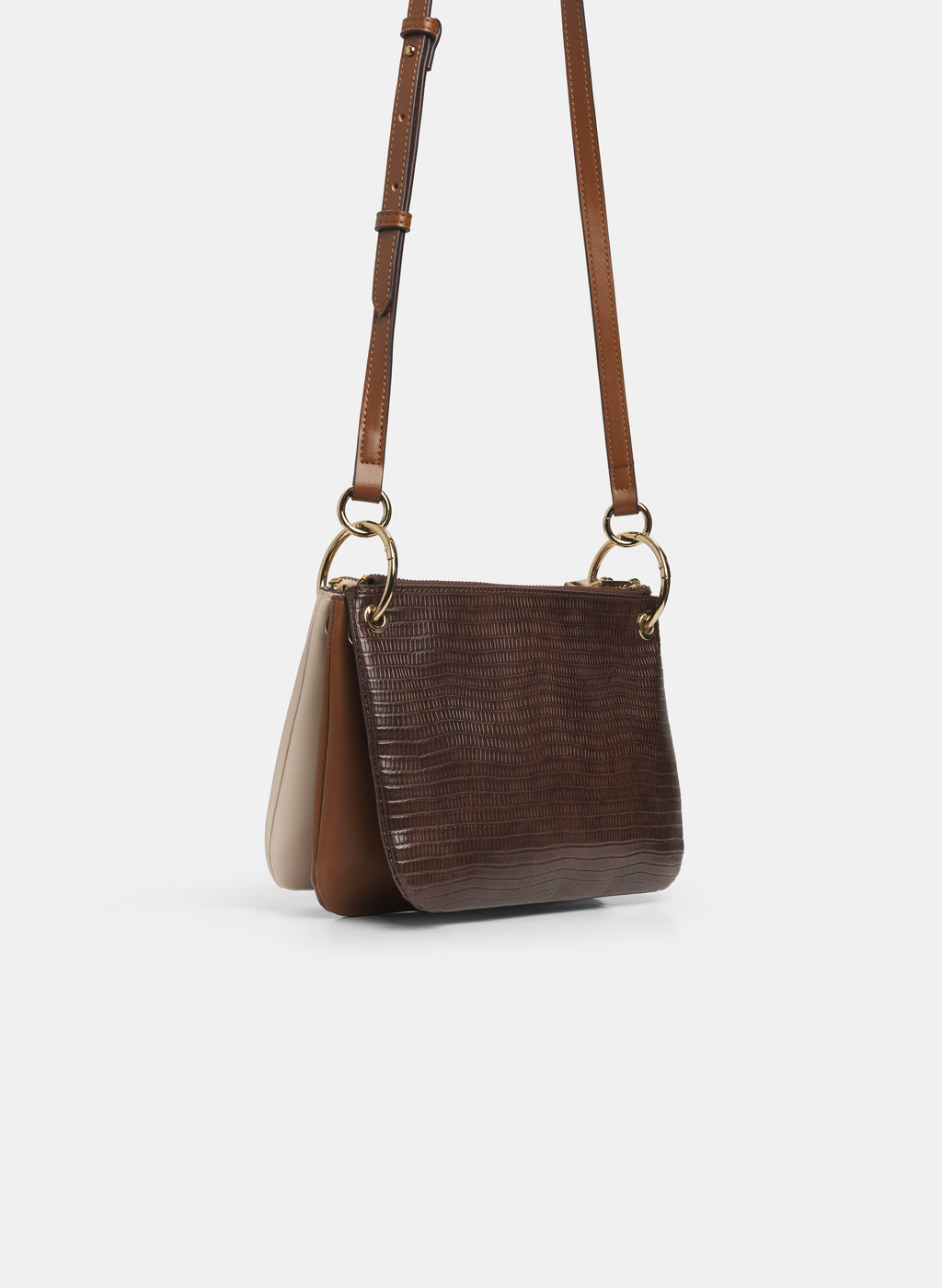 Embossed Vegan Leather Handbag