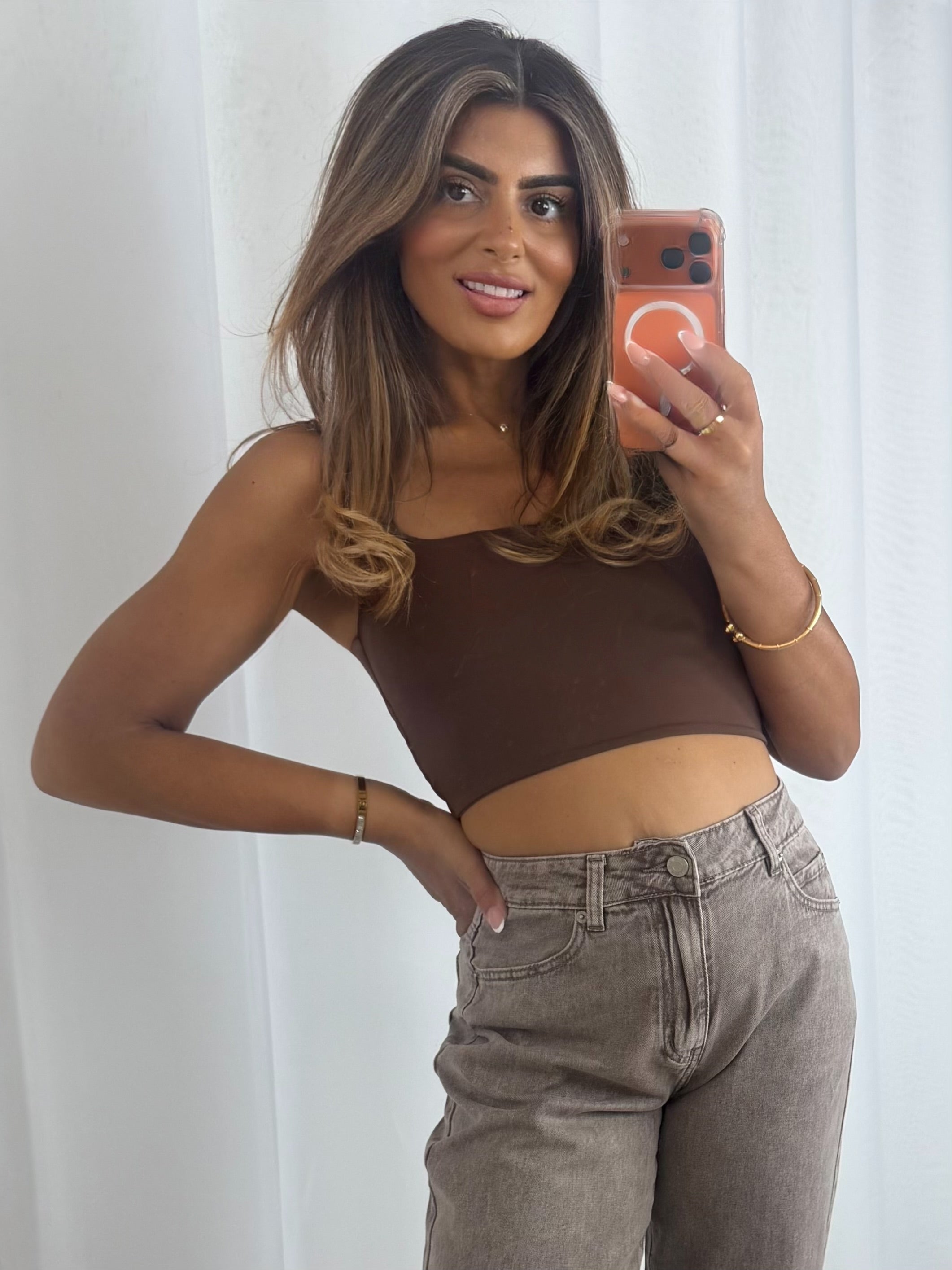 Turn Up Bottom Mom Jeans (6 Colours)