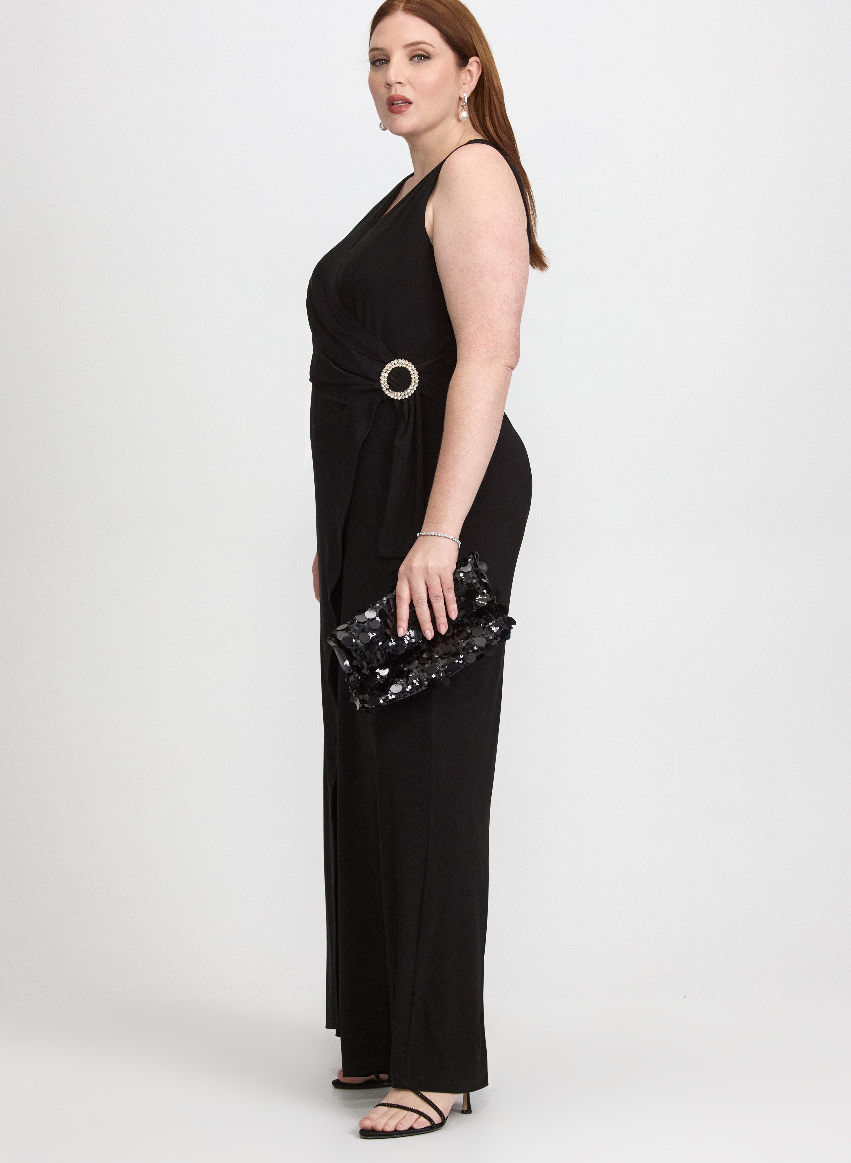 Embellished Wide-Leg Jumpsuit