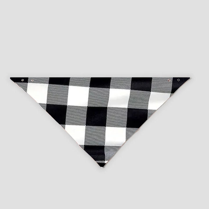 "Family Christmas 2025" Letter Printed Black Long Sleeve Top with Black And White Plaid Pants Family Matching Pajamas