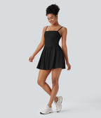 BreezefulTM 2-in-1 Quick Dry Mini Yoga Active Dress with Pockets-Easy Peezy Edition
