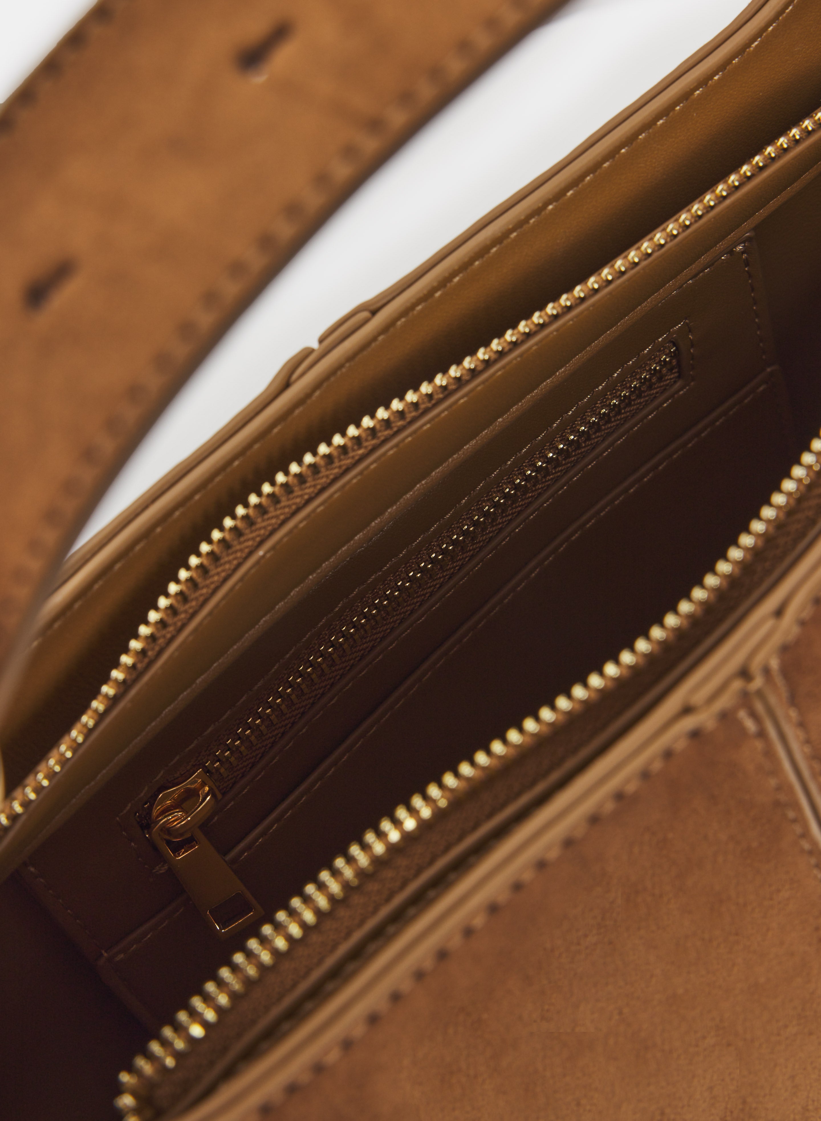 Buckled Top-Handle Bucket Bag