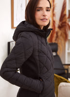 Bernardo - Chevron Quilted Ecoplume™ Coat