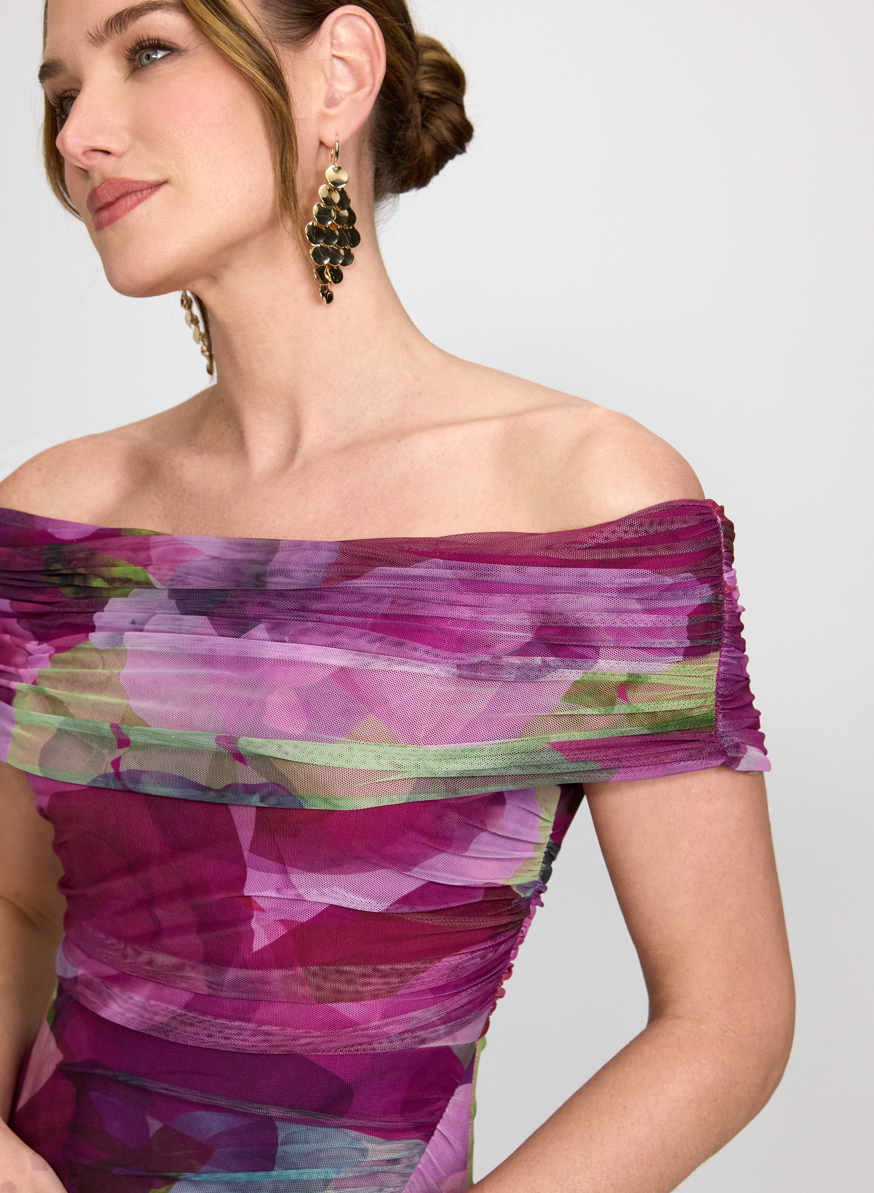 Floral Off-Shoulder Dress