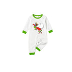 Holiday Family Christmas Pajamas Set With Cartoon Pattern Print