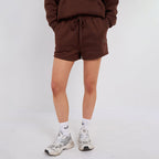 Unisex Brown Minimalist Fleece Hoodie & Jogger Set Neutral Lounge Set