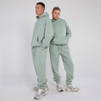 Unisex Mint Minimalist Fleece Hoodie & Jogger Tracksuit