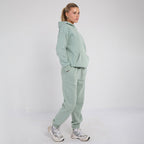 Unisex Mint Minimalist Fleece Hoodie & Jogger Tracksuit