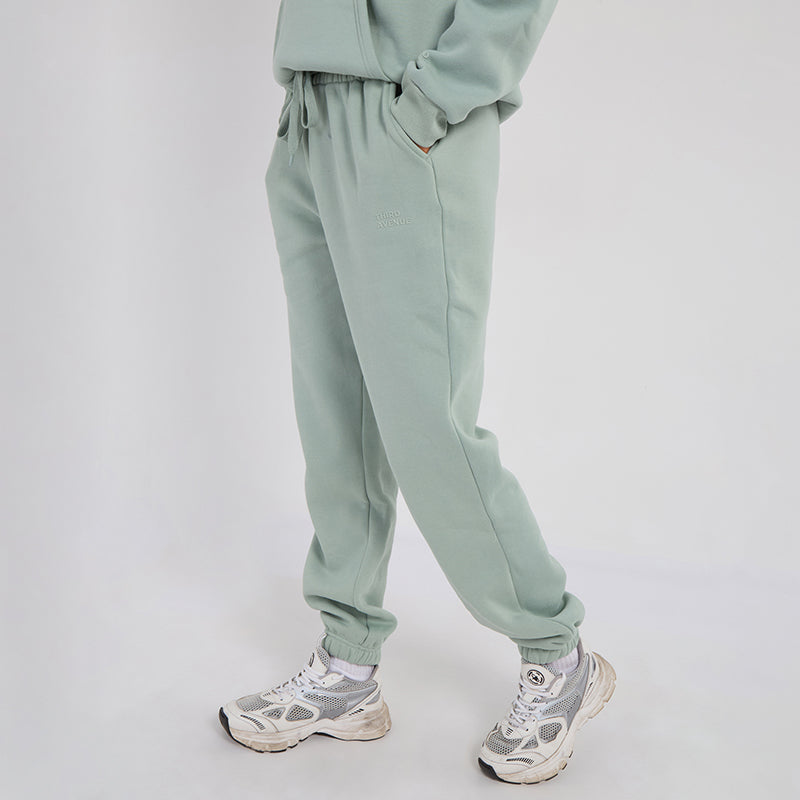Unisex Mint Minimalist Fleece Hoodie & Jogger Tracksuit