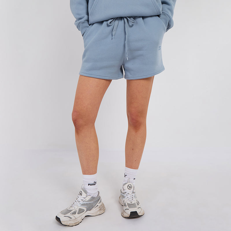 Unisex Blue Minimalist Fleece Hoodie & Jogger Set Neutral Lounge Set