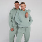 Unisex Mint Minimalist Fleece Hoodie & Jogger Tracksuit