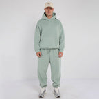Unisex Mint Minimalist Fleece Hoodie & Jogger Tracksuit