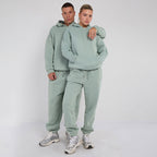 Unisex Mint Minimalist Fleece Hoodie & Jogger Tracksuit