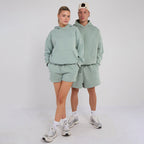 Unisex Mint Minimalist Fleece Hoodie & Jogger Tracksuit
