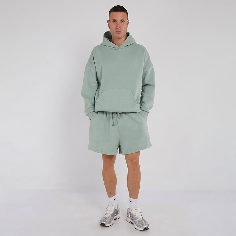 Unisex Mint Minimalist Fleece Hoodie & Jogger Tracksuit