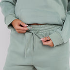 Unisex Mint Minimalist Fleece Hoodie & Jogger Tracksuit