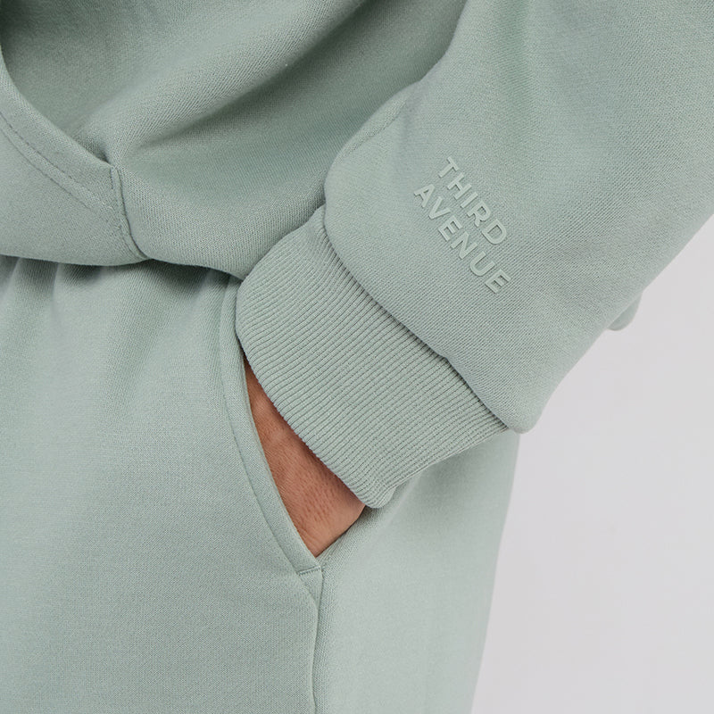 Unisex Mint Minimalist Fleece Hoodie & Jogger Tracksuit