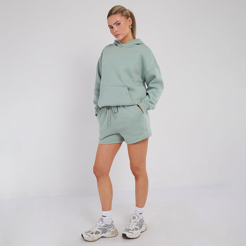 Unisex Mint Minimalist Fleece Hoodie & Jogger Tracksuit