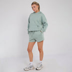 Unisex Mint Minimalist Fleece Hoodie & Jogger Tracksuit