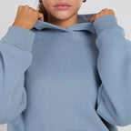Unisex Blue Minimalist Fleece Hoodie & Jogger Set Neutral Lounge Set