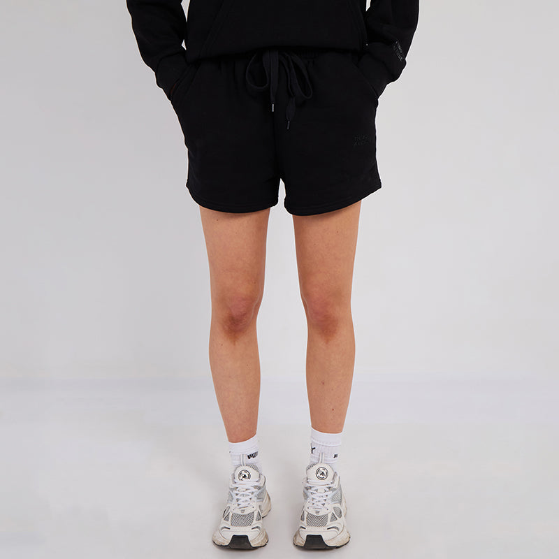 Unisex Black Minimalist Fleece Hoodie & Jogger Set Neutral Lounge Set